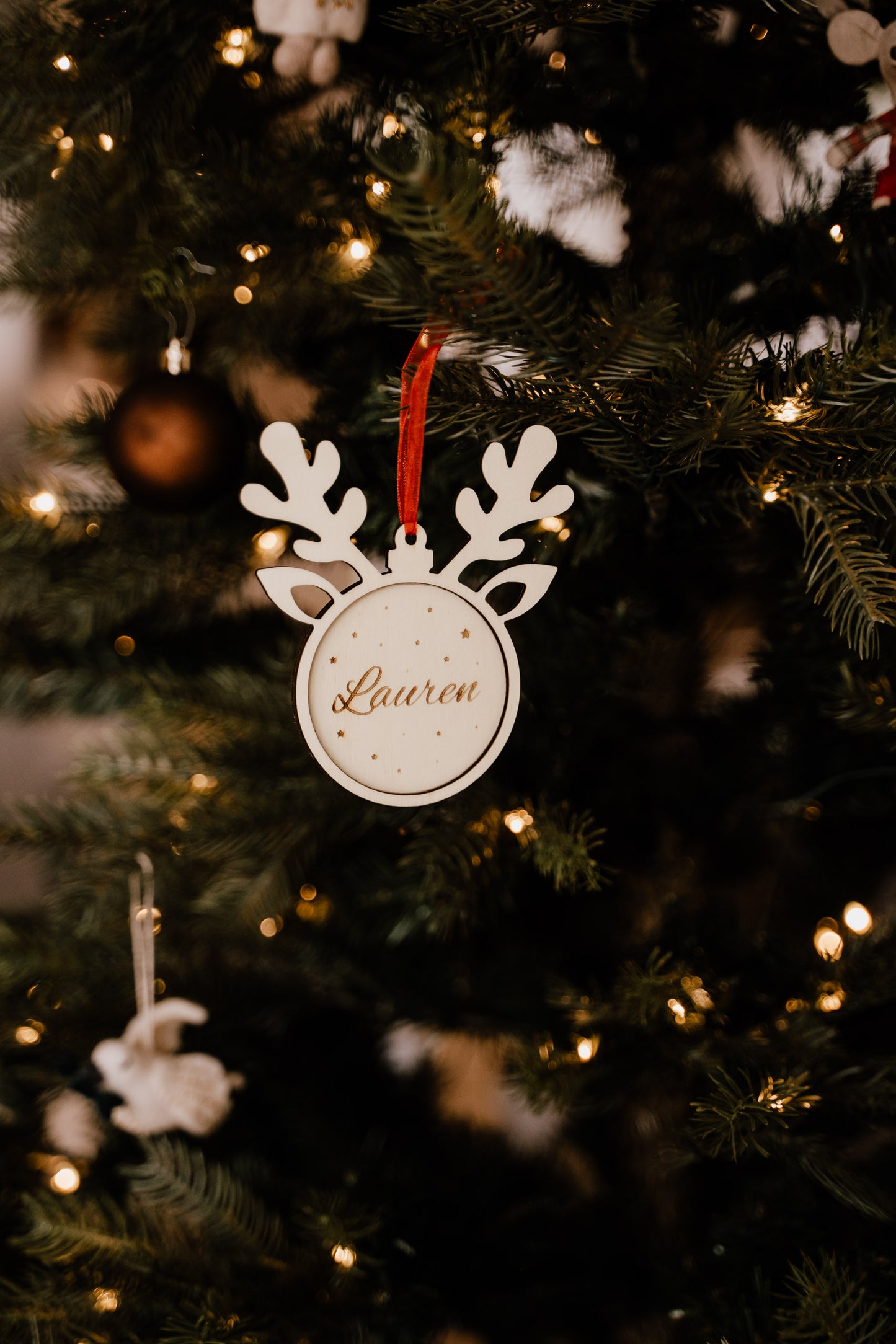 Ornament kerst met hout